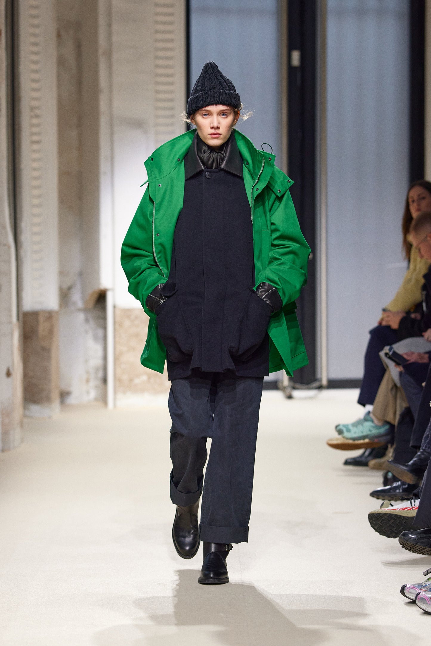 Blouson en gabardine de coton haute densité