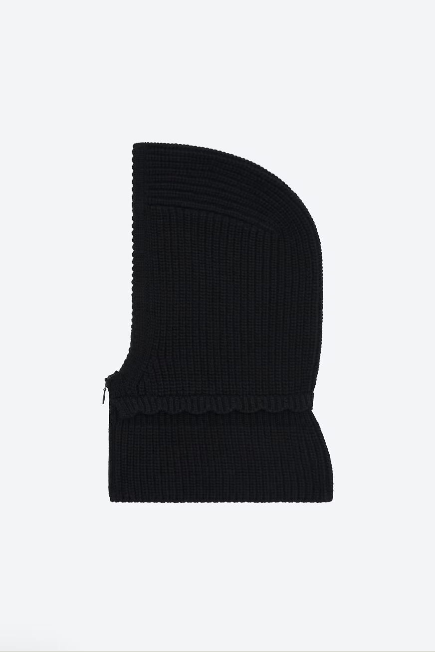 Cagoule zippée noir