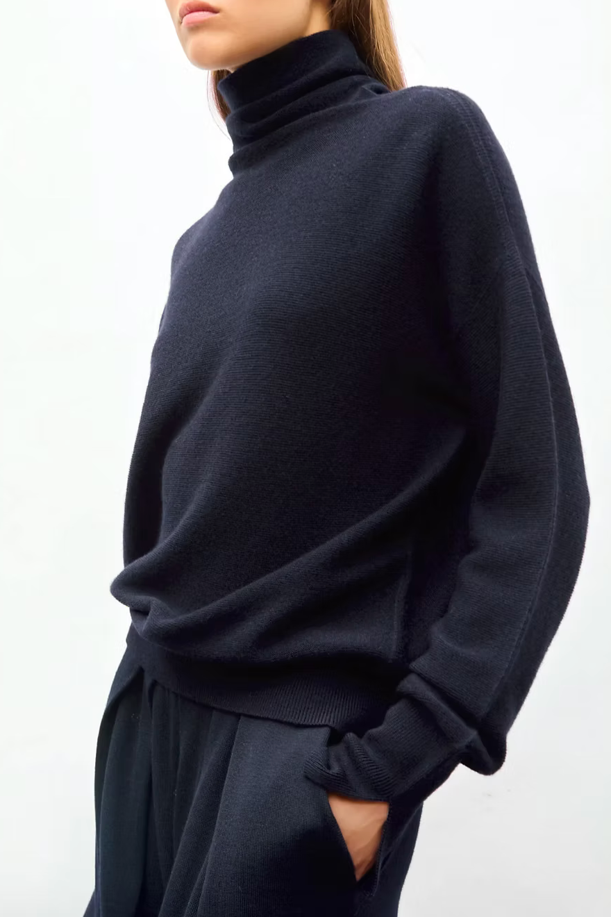 Pull fin col montant nuit