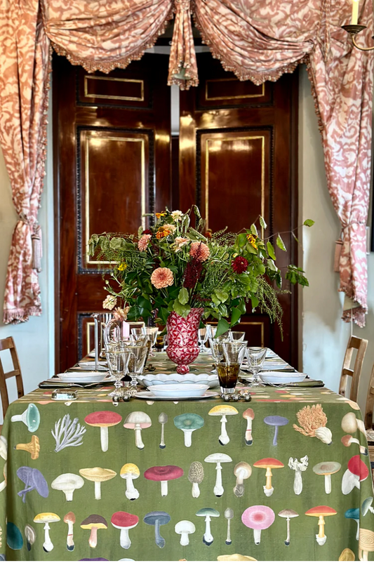 Nappe en Lin" Fungi"