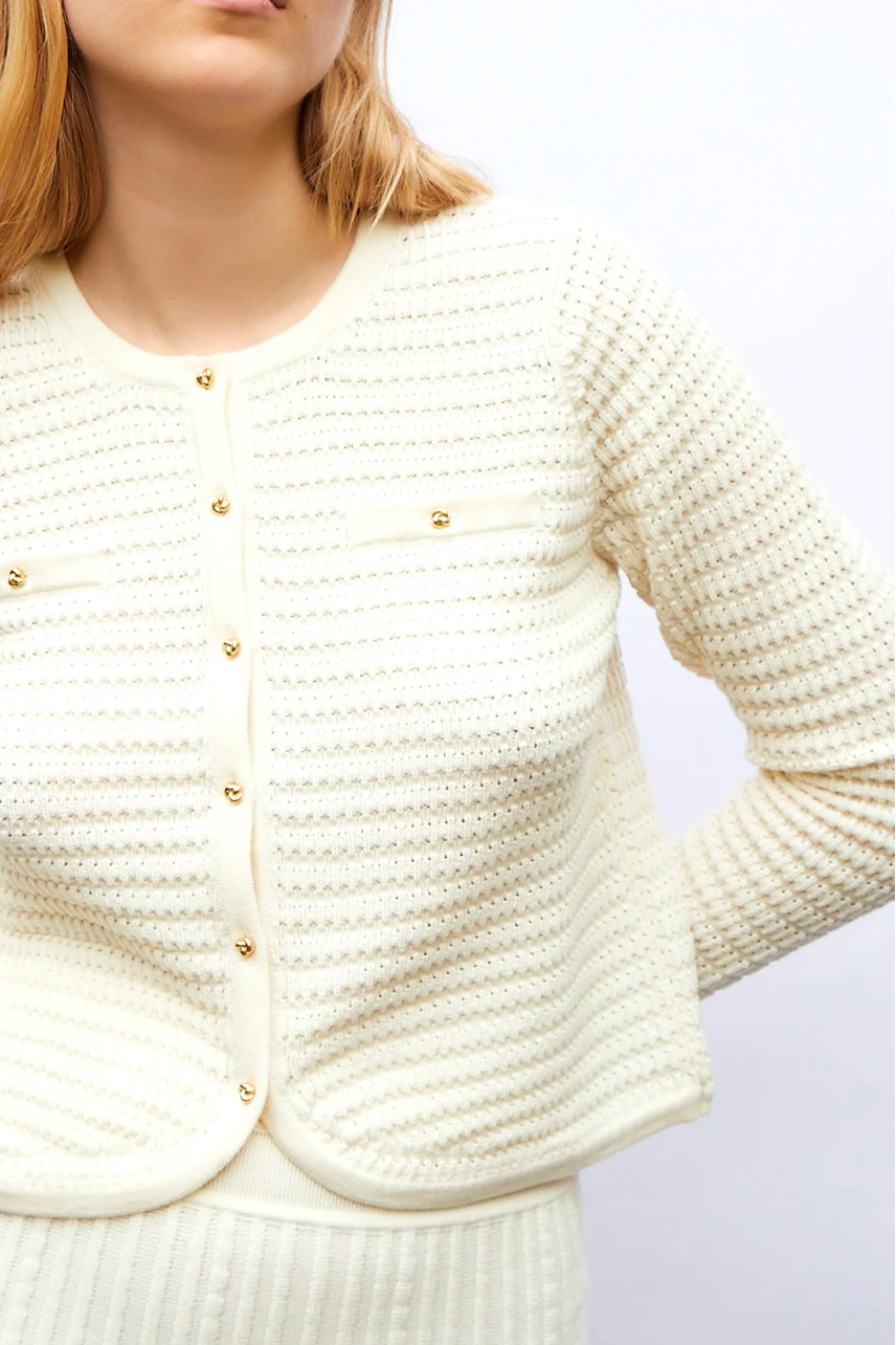 Cardigan Bégonia naturel