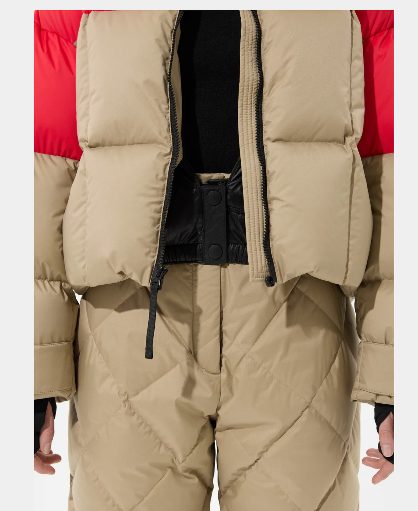 DOUBLE APRES SKI WENDY JACKET TEC BEIGE + TEC RED IENKI IENKI