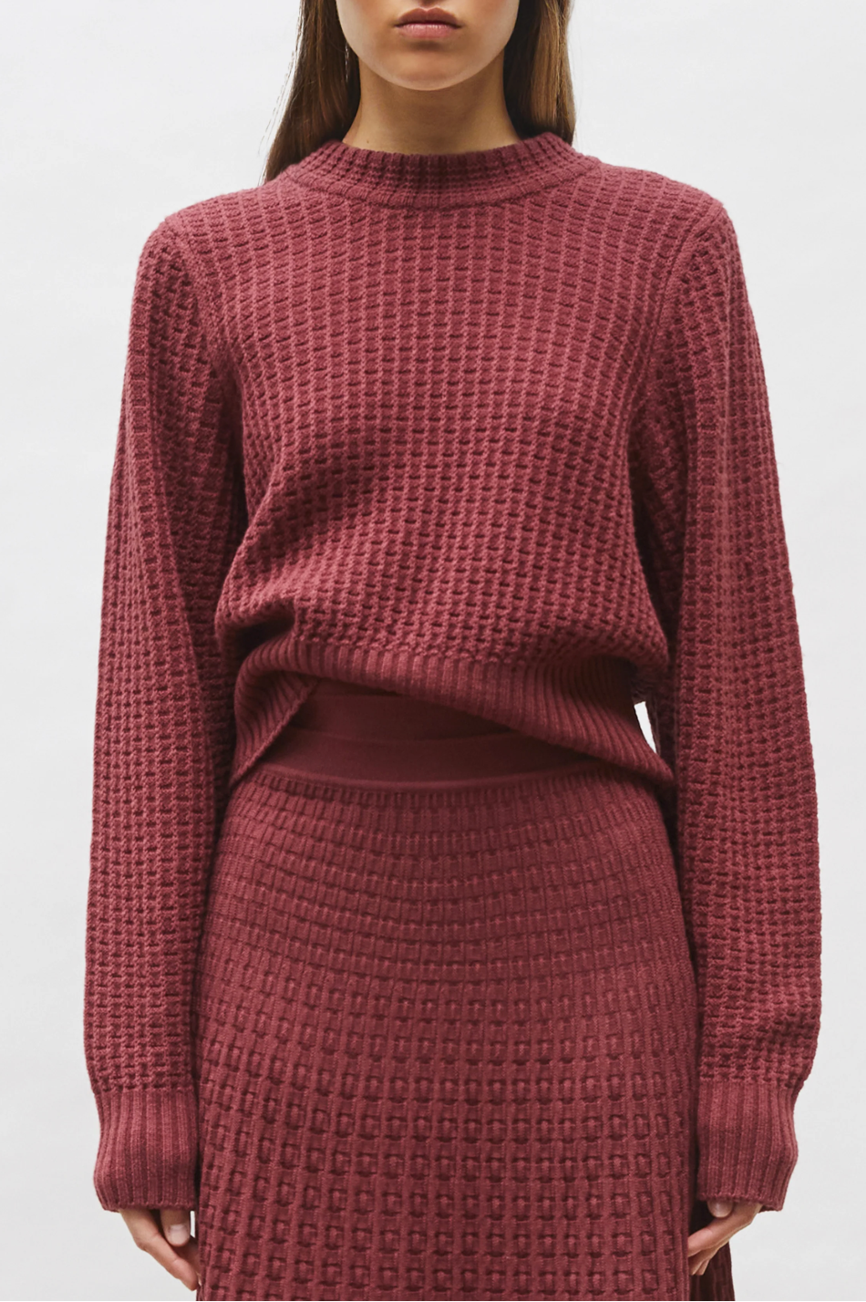 Pull maille gaufrée angelina