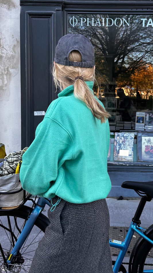 Jupe Crayon en Tweed Alpaga et Soie