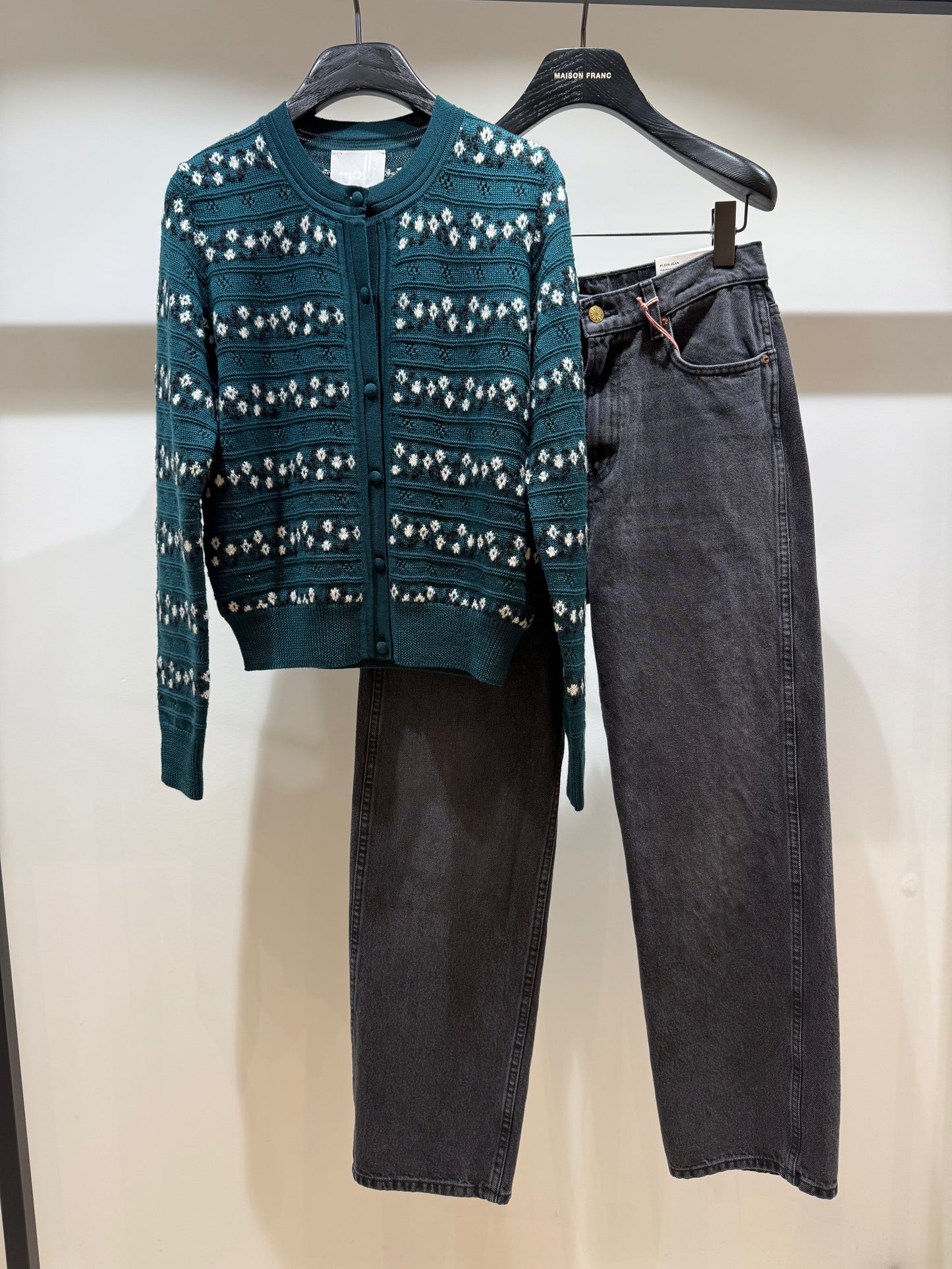 Cardigan dessert vert anglais Molli