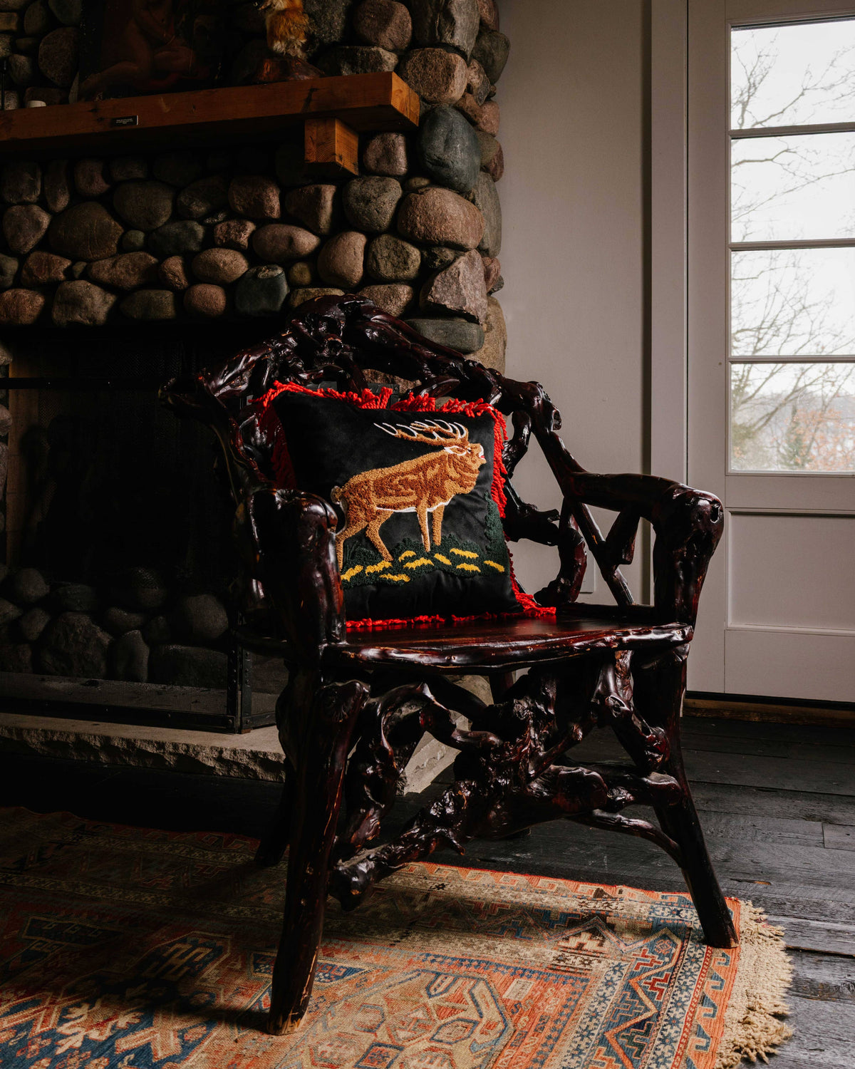 Coussin élan Camp Wandawega
