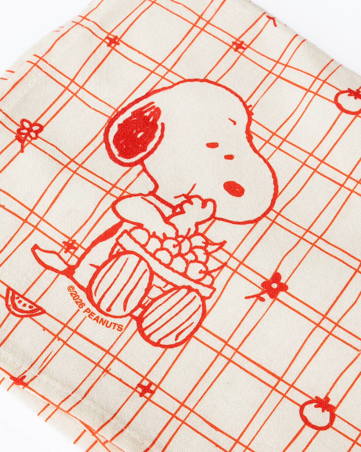 Torchon de cuisine Peanuts® - Panier de cerises Snoopy
