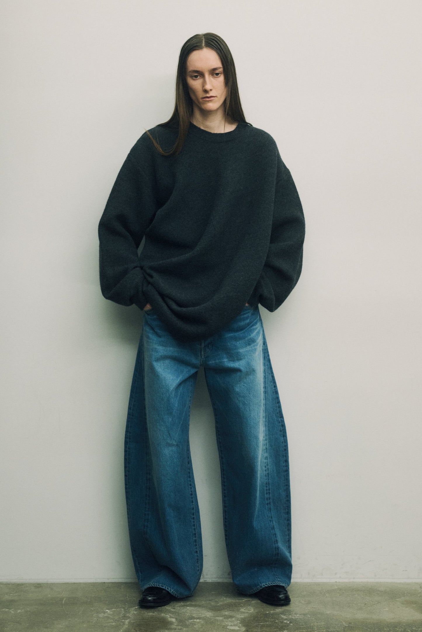 SSSTEIN - DEFORMATION WIDE VINTAGE DENIM JEANS