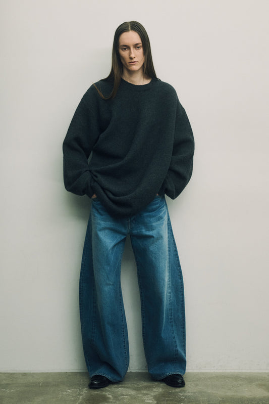 SSSTEIN - DEFORMATION WIDE VINTAGE DENIM JEANS