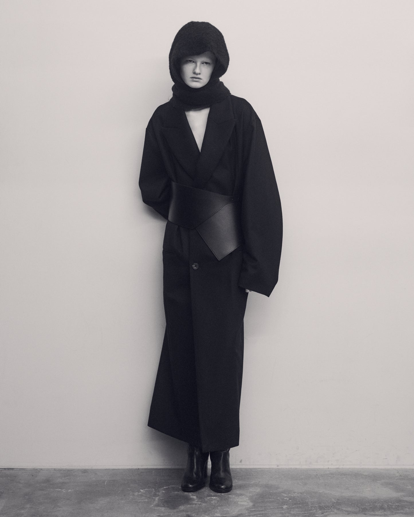 LEATHER WIDE CORSET BELT