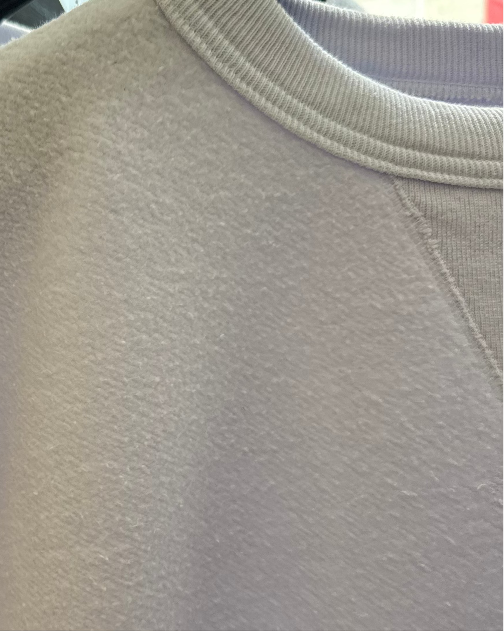 Hina reversed fleece sweatshirt Tinted Aqua Sunray