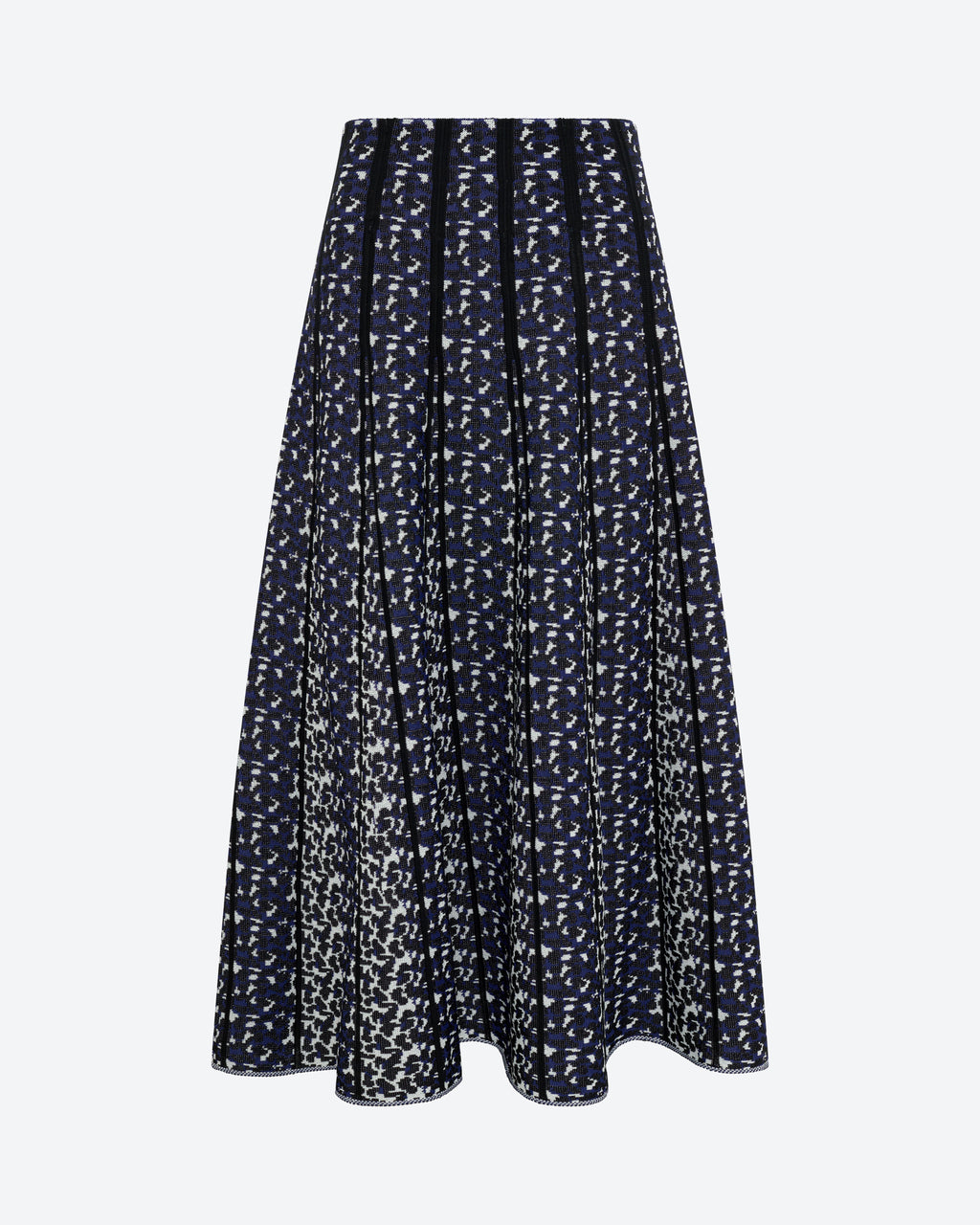 Jupe fine en jacquard Molli Leopard