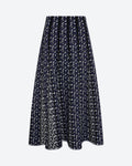 Jupe fine en jacquard Molli Leopard