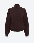 Molli - Top pull col roulé smoke
