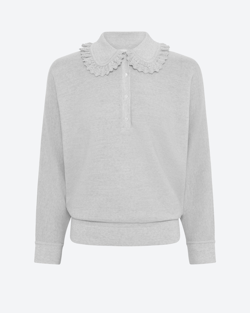 Polo col dentelle Molli gris chiné