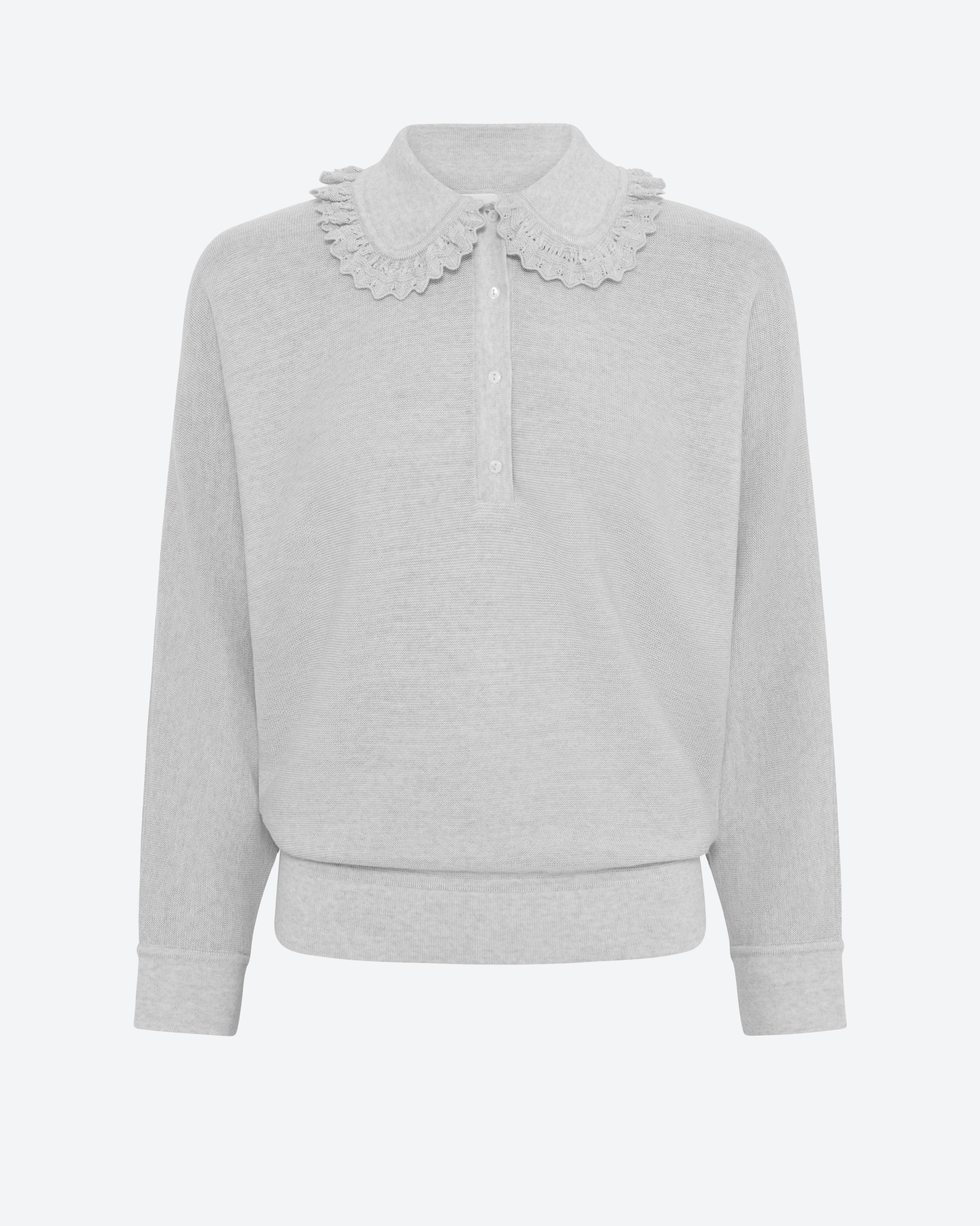 Polo col dentelle Molli gris chiné