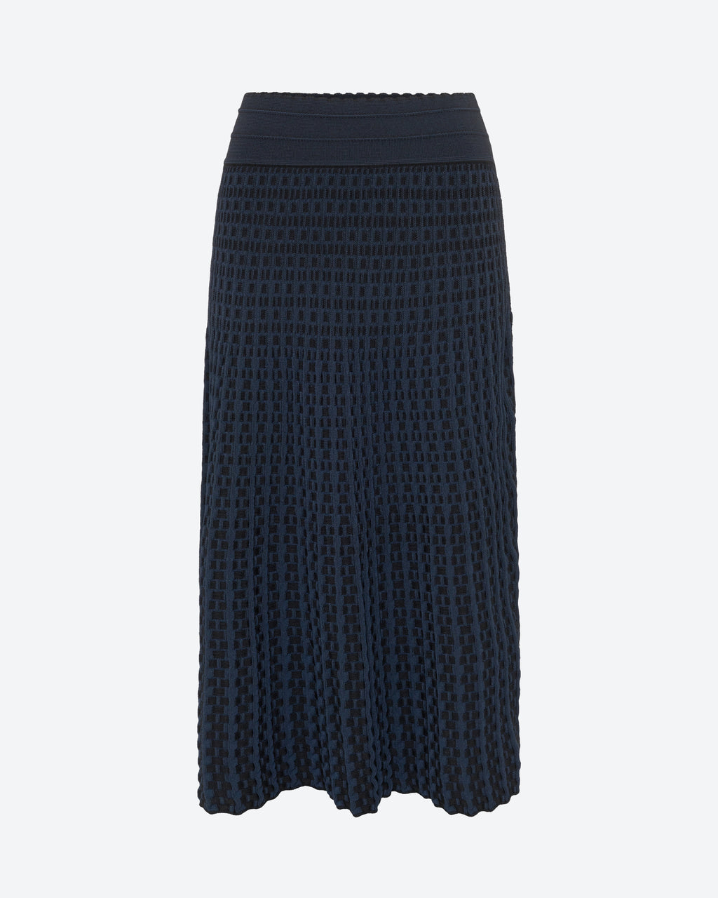 Jupe maille cannage Molli Noir Nuit