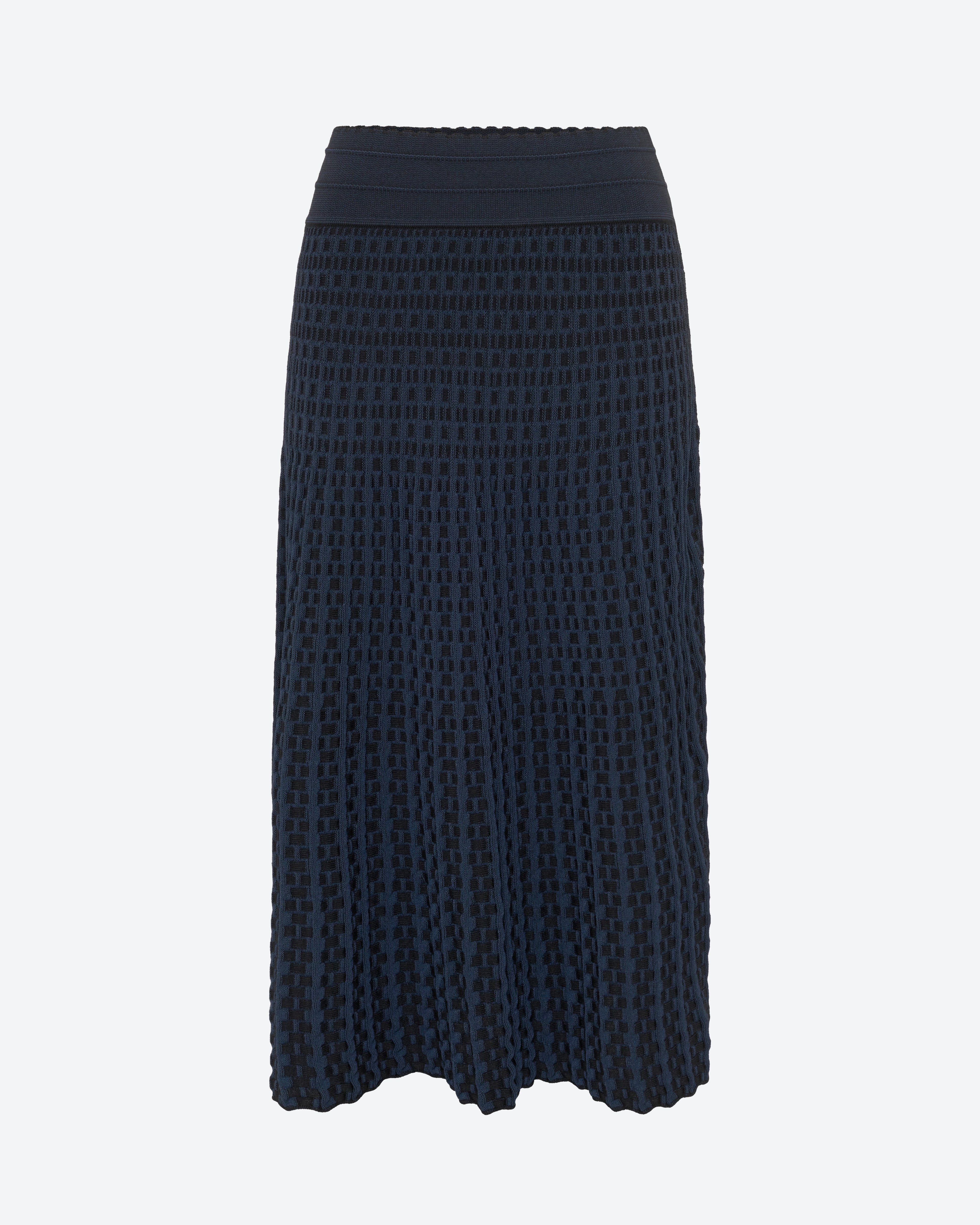 Jupe maille cannage Molli Noir Nuit