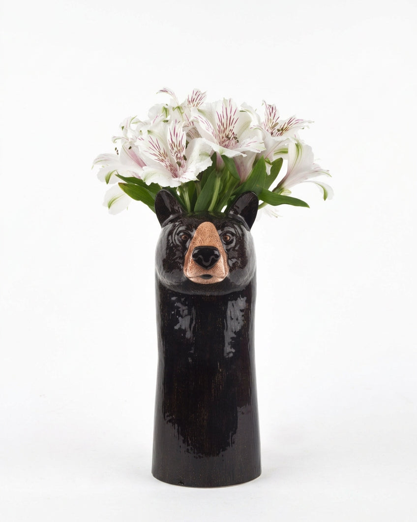 Quail - Vase Ours brun
