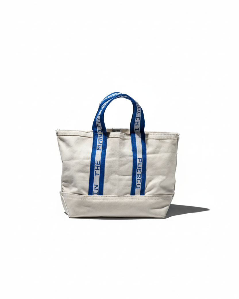 CLUBHOUSE TOTE BAG MANIFATTURA TABACCHI - SMALL BLUE puebco