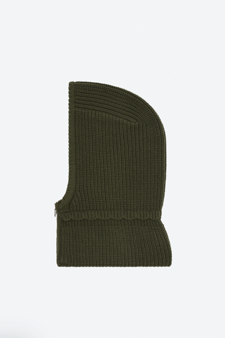 Cagoule zippée kaki