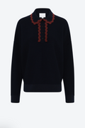 Chemise nuit col croquet