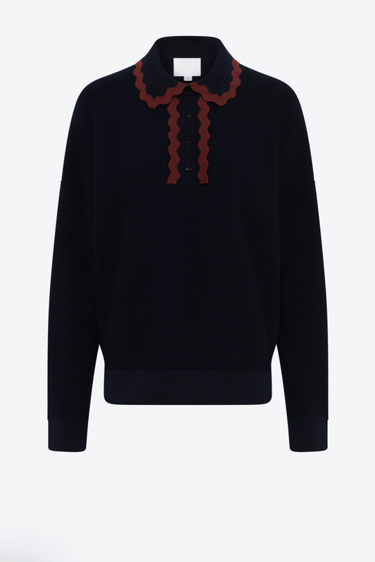 Chemise nuit col croquet