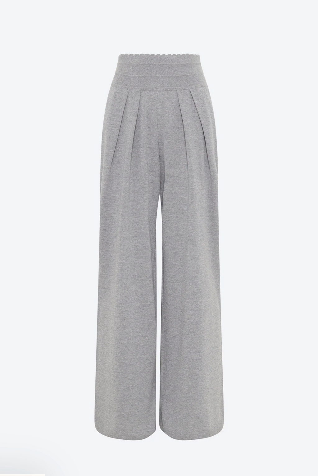 Pantalon large gris moyen