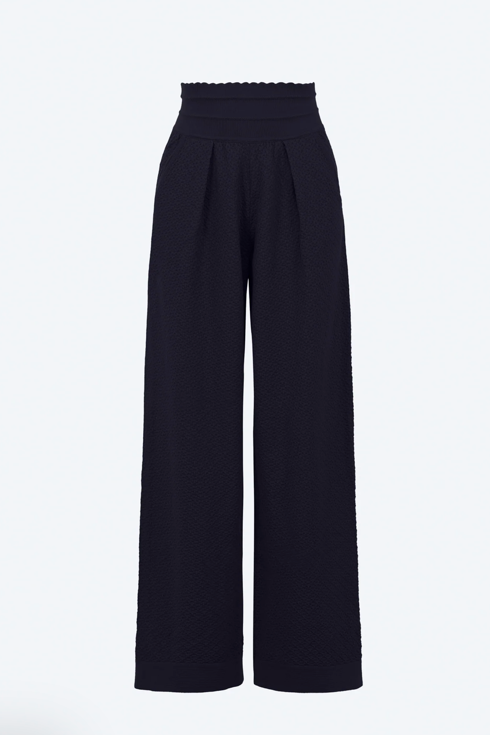 Pantalon maille damier Nuit
