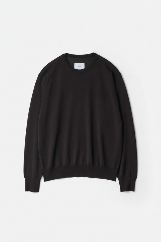 SSSTEIN - WOOL/SILK KNIT CREW NECK LS