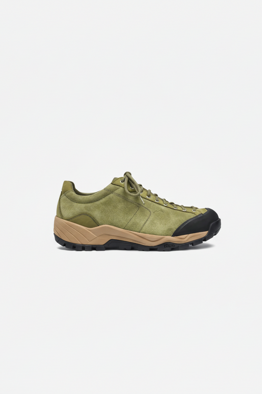 Movida green moss suede