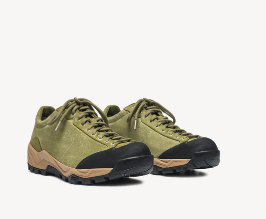 Movida green moss suede