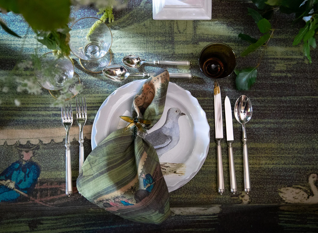Nappe en Lin "Central Park" John Derian x S&B