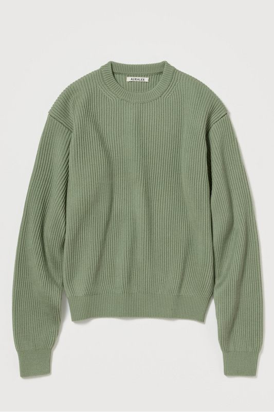 Tricot côtelé doux en laine extra fine