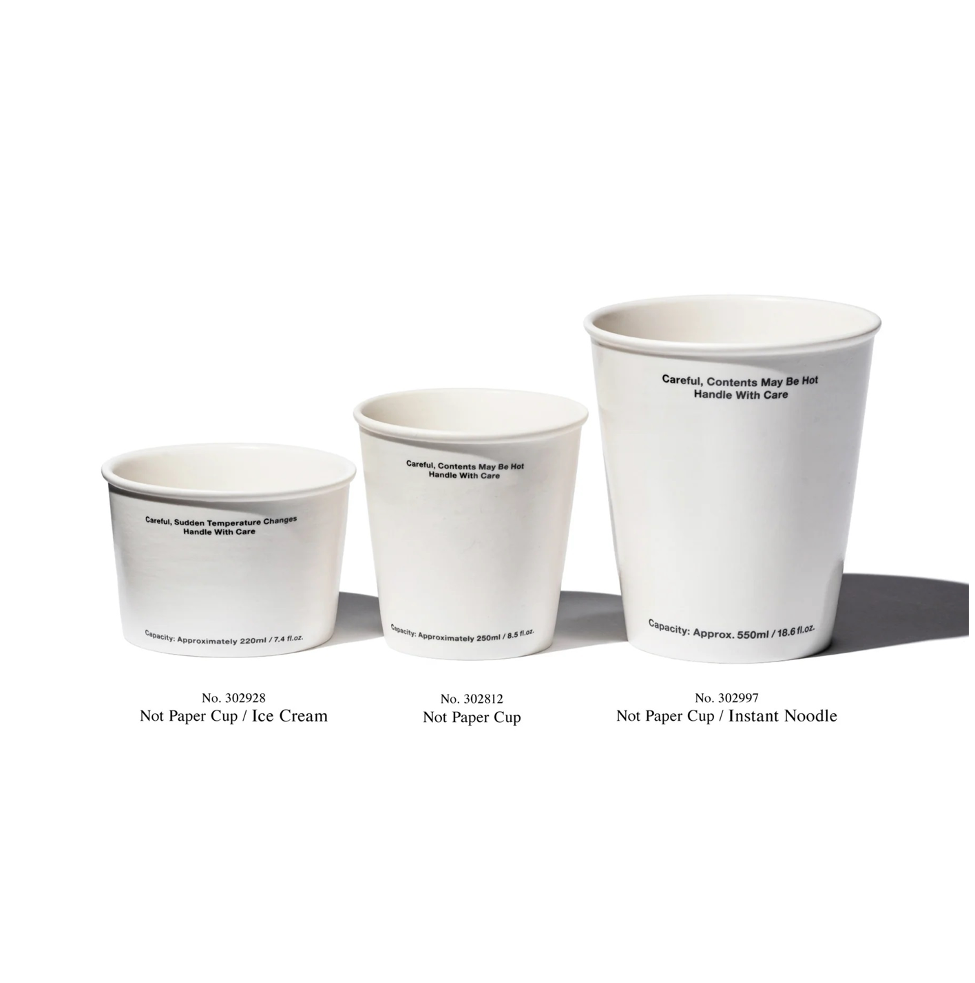 Not paper noodle cup Puebco