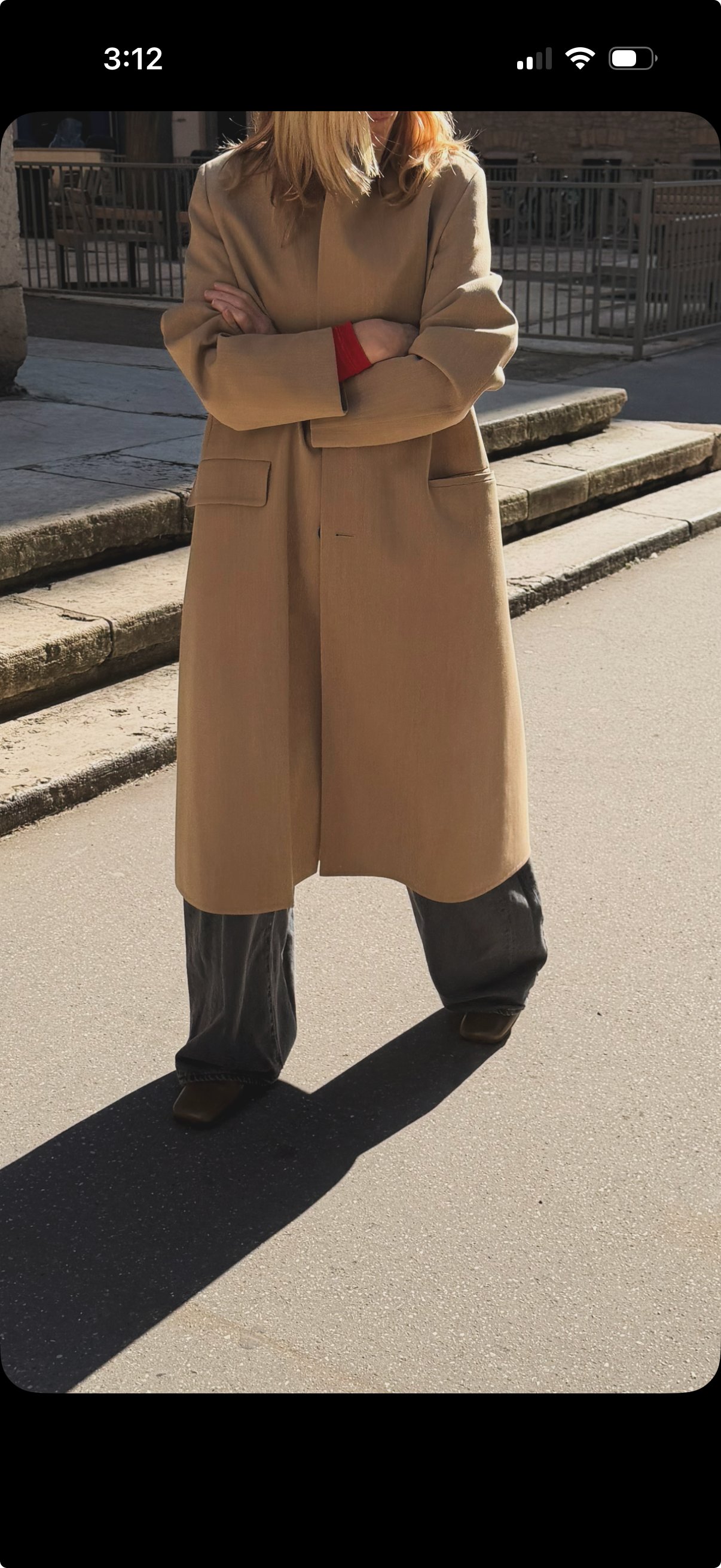 Manteau structurée en gabardine de laine - Entièrement cousu à la main