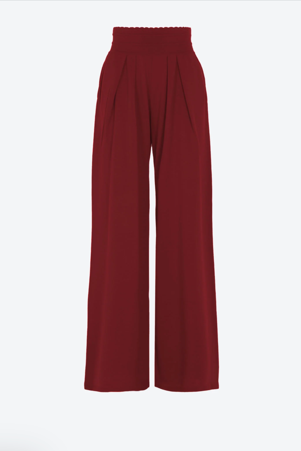 Pantalon large amarante