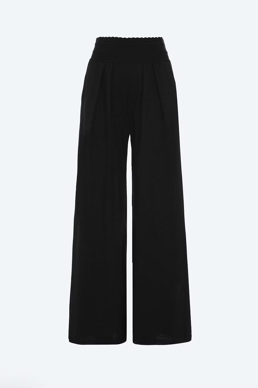Pantalon large noir