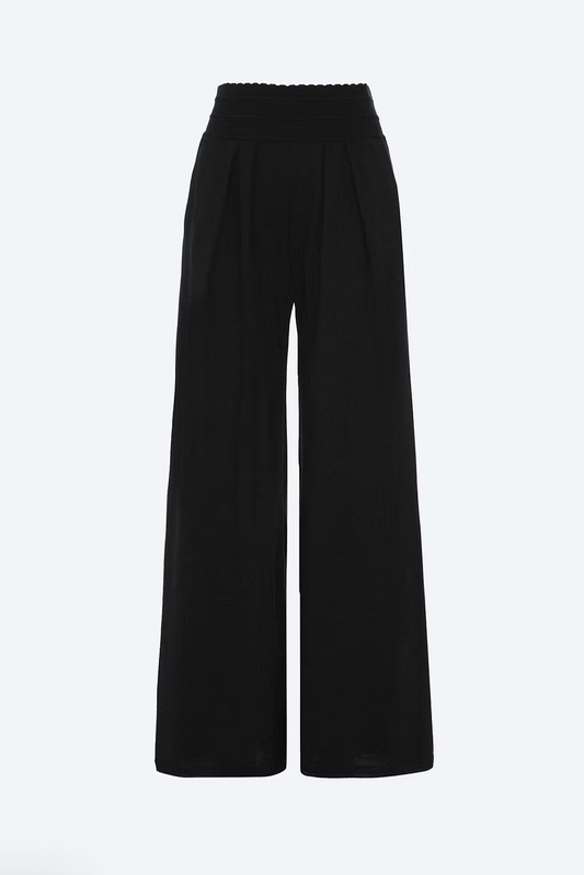 Pantalon large noir