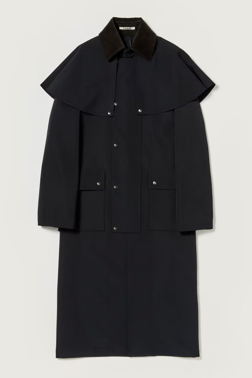 Manteau cape noir Auralee