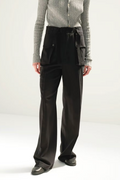 Pantalon Cargo Léger en Coton-Laine