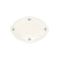 Assiette ovale hirondelle S