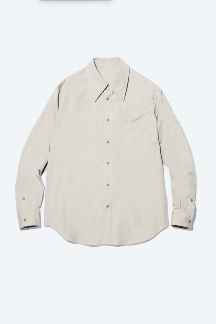 Typewriter western shirt beige Toga Archives