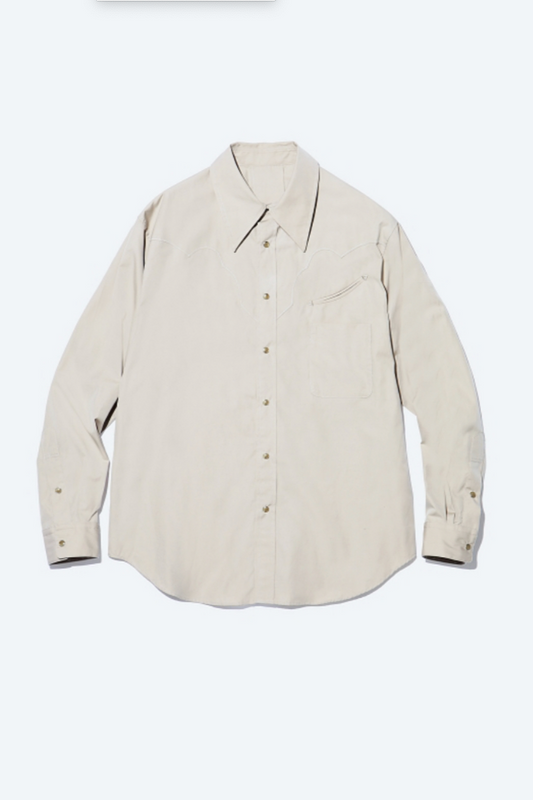 Typewriter western shirt beige Toga Archives