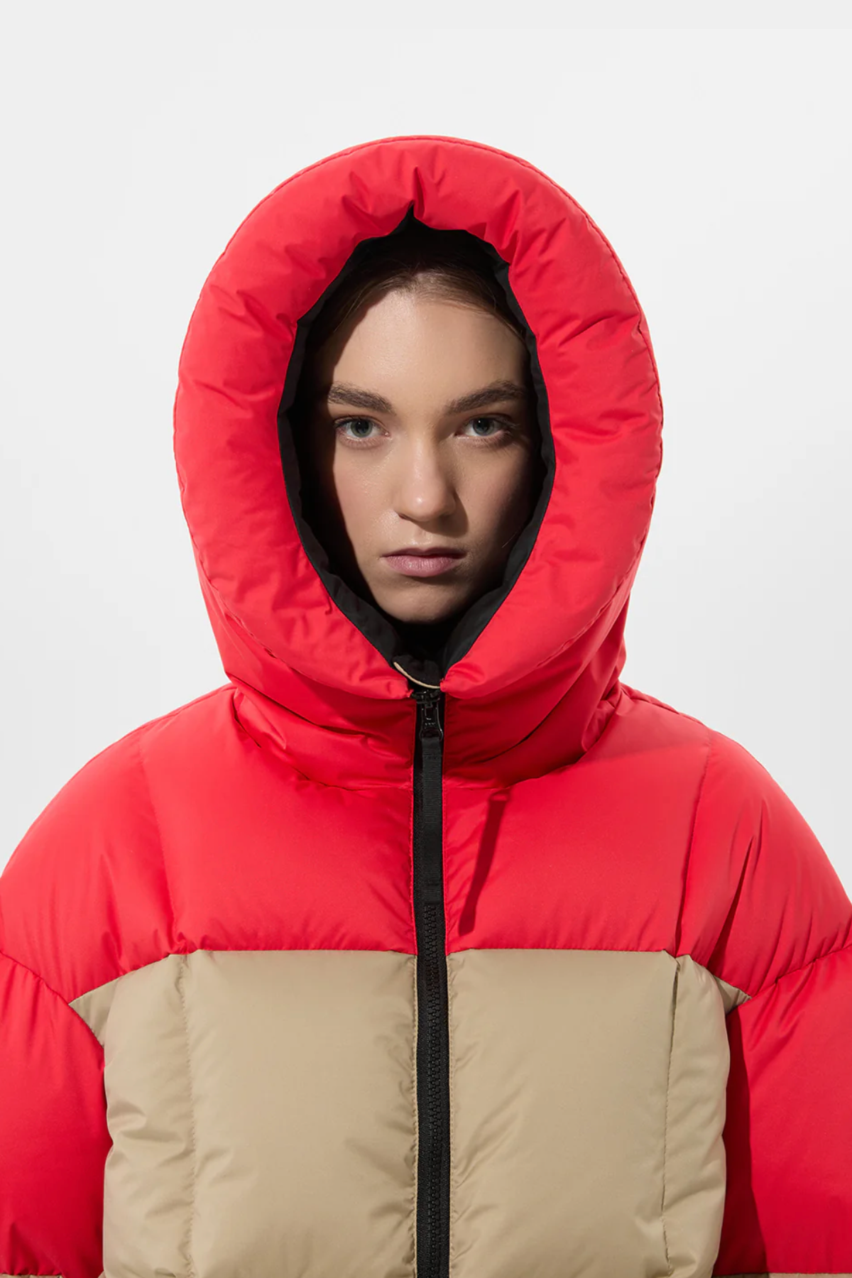 DOUBLE APRES SKI WENDY JACKET TEC BEIGE + TEC RED IENKI IENKI