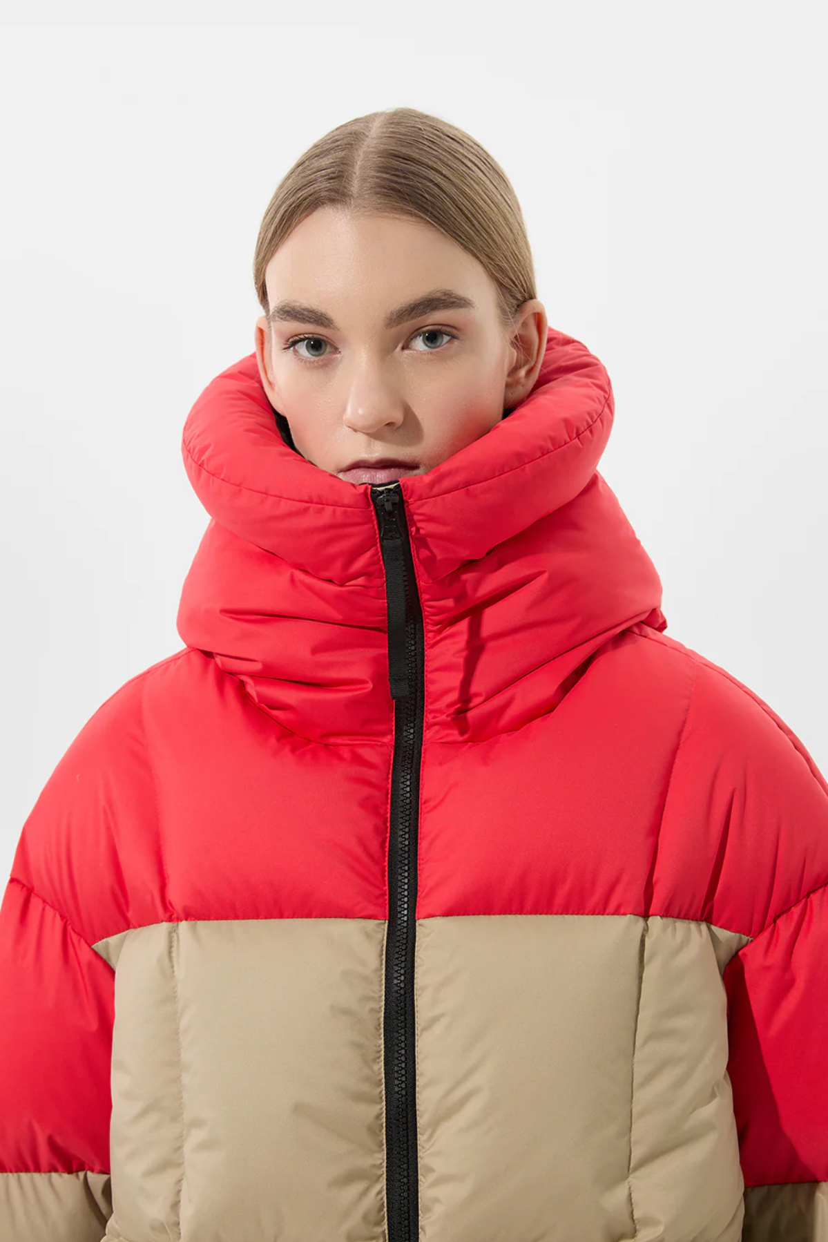 DOUBLE APRES SKI WENDY JACKET TEC BEIGE + TEC RED IENKI IENKI
