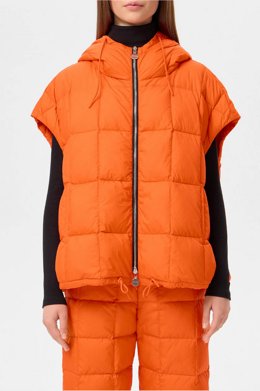 Veste sans manche cozy arco orange Ienki Ienki