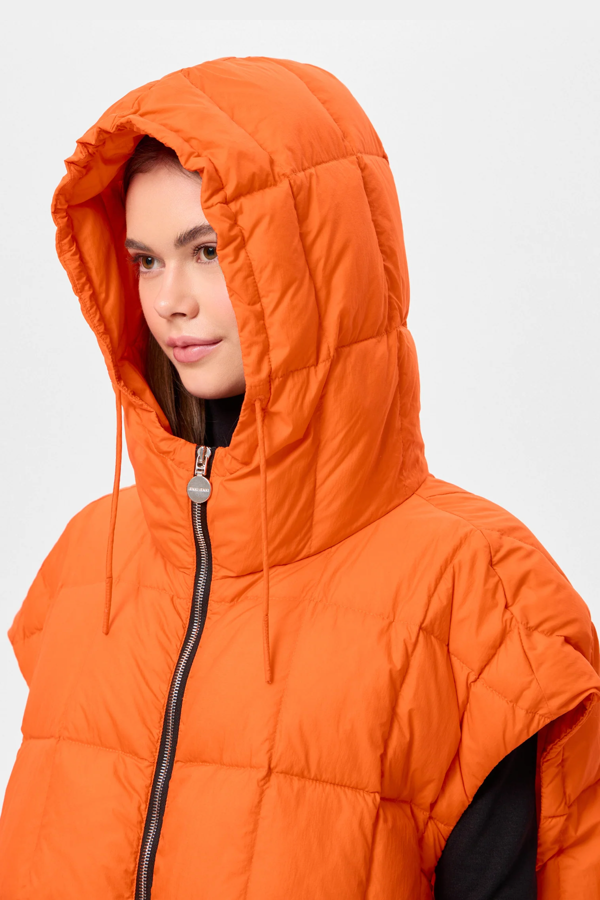 Veste sans manche cozy arco orange Ienki Ienki
