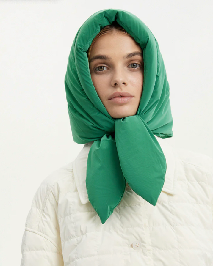 Ienki Ienki - Hustka Hood powder green