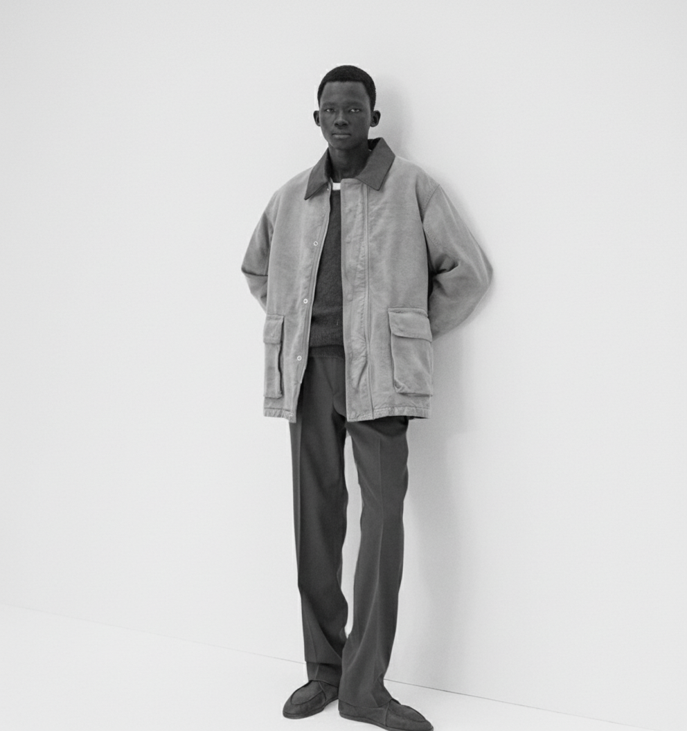 Veste en Coton Bio Teint, Duck canvas